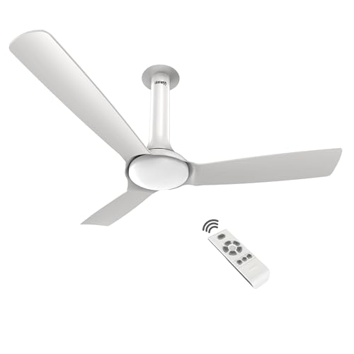 Rr Signature New York Chelsea Bldc 1200Mm Ceiling Fan For Home With Bee 5-Star Rating, Remote And Bldc Motor (3 + 2 Years Warranty, Pristiine White)