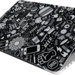 Skinny Full Laptops Skin Bubble-Free Hd Quality Sticker Fbd_48-Black, White Food Printing Vinyl Reusable Laptop Skin Compatible For 15.6 Inch(Theme: Nature)