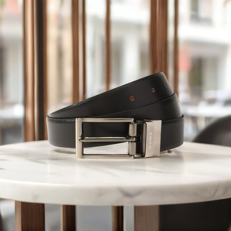 Hrx By Hrithik Roshan Men Formal Black Genuine Leather Belt