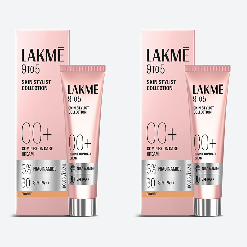 Lakmé 9 To 5 Complexion Care Foundation Face Cream Foundation(Bronze, 60 G)