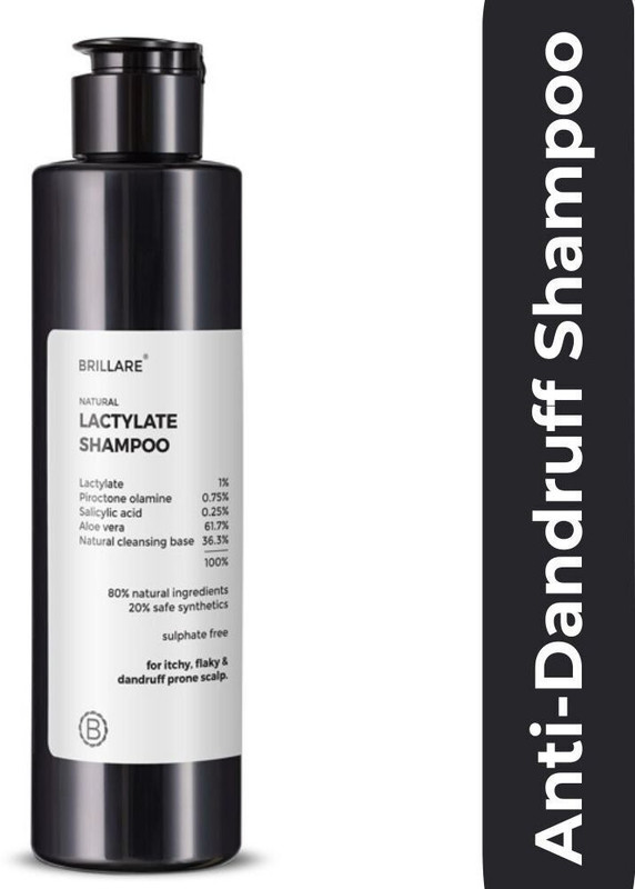 Brillare Natural Lactylate Anti-Dandruff Shampoo With Salicylic Acid(100 Ml)