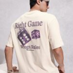 Wrogn Printed Men Round Neck Beige T-Shirt