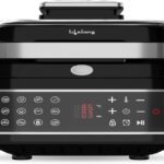 Lifelong Llhfg922 1400W With Hot Air Circulation Technology With Timer Selection & Adjustable Temperature Control | True Digital |12 Preset Menu |Uses Upto 90% Less Oil |Barbeque, Fry, Grill, Roast, Reheat & Bake (Black) Air Fryer(7 L)