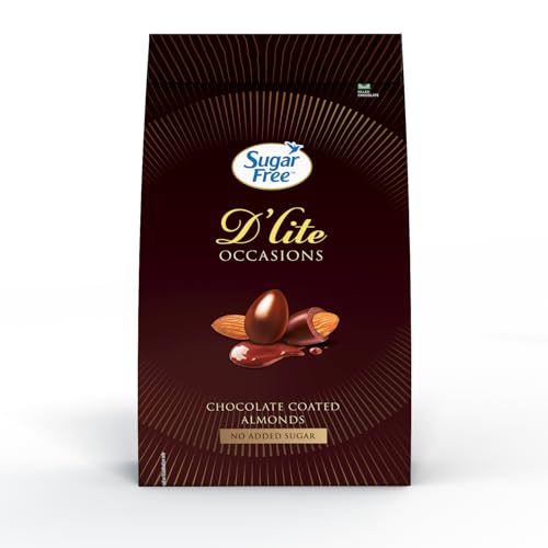 Sugar Free D’Lite Chocolate Coated Almonds Gift Pack, 100 G