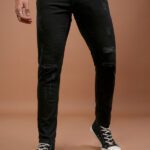 Ketch Skinny Men Black Jeans