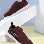 Puma Sride Vtal Fresh Better Knit Walking Shoes For Men(Maroon , 10)