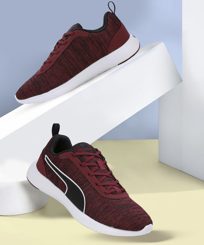 Puma Sride Vtal Fresh Better Knit Walking Shoes For Men(Maroon , 10)