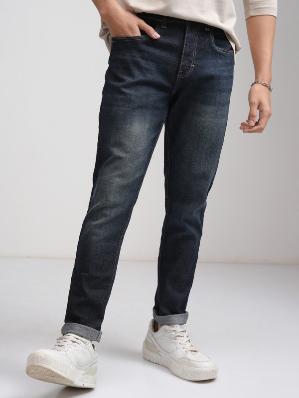 Ketch Tapered Fit Men Blue Jeans