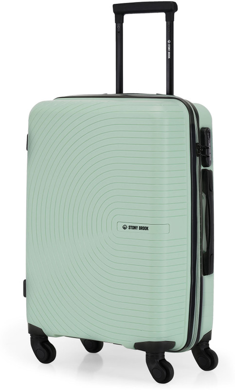 Stony Brook By Nasher Miles Crescent Hard-Sided Polypropylene Cabin Pastel Green 55Cm Trolley Bag Cabin Suitcase 4 Wheels – 20 Inch