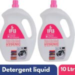 1F13 Fluff Essential Matic Liquid Detergent | Washing Machine Top And Front Load Lavender Liquid Detergent(2 X 5 L)