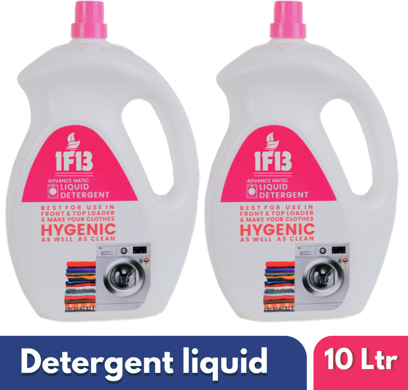 1F13 Fluff Essential Matic Liquid Detergent | Washing Machine Top And Front Load Lavender Liquid Detergent(2 X 5 L)