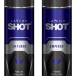 Layer’R Shot Emperor Deodorant Spray  –  For Men(240 Ml, Pack Of 2)