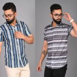 Fubar Men Printed Casual Grey Shirt(Pack Of 2)