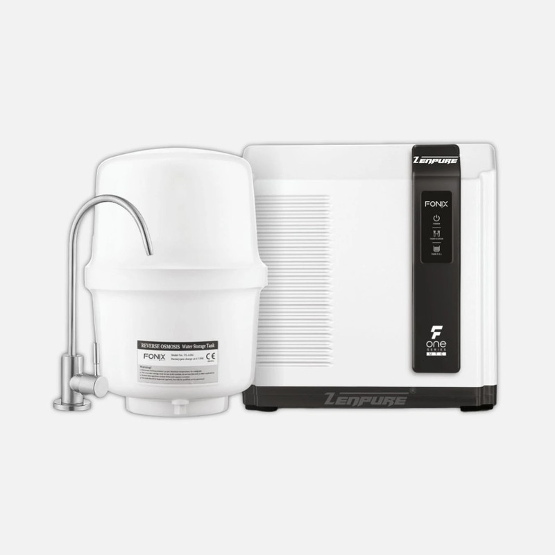 Zenpure Aqua Fonix Utc Water Purifier 12 L Ro + Uv + Uf + Tds Control + Alkaline + Uv In Tank Water Purifier(White)