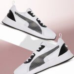 Puma Puma Men White Black Colourblocked Idp Sneakers Sneakers For Men(Black , 9)