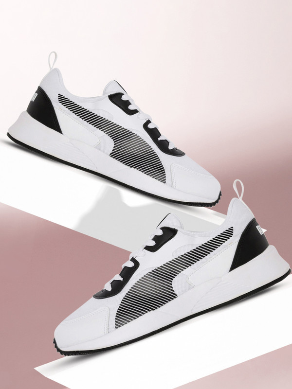 Puma Puma Men White Black Colourblocked Idp Sneakers Sneakers For Men(Black , 9)