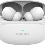 Philips Tat1150Wt Earbuds With Anc/Enc, 55H Playtime, 13Mm Drivers, Bt V5.3, Ipx5 Proof Bluetooth(Bright White, True Wireless)