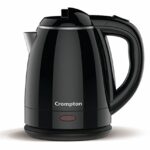 Crompton Activhot Electric Kettle | 1.2 Litres | Cool Touch | Black