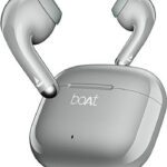 Boat Airdopes 101V2, Flex Fit Tips,13Mm Drivers, Stream Ad Free Music Via App Support Bluetooth(Cloudy Grey, True Wireless)