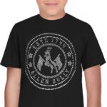 Allen Solly Boys Self Design Pure Cotton Regular T Shirt(Black, Pack Of 1)