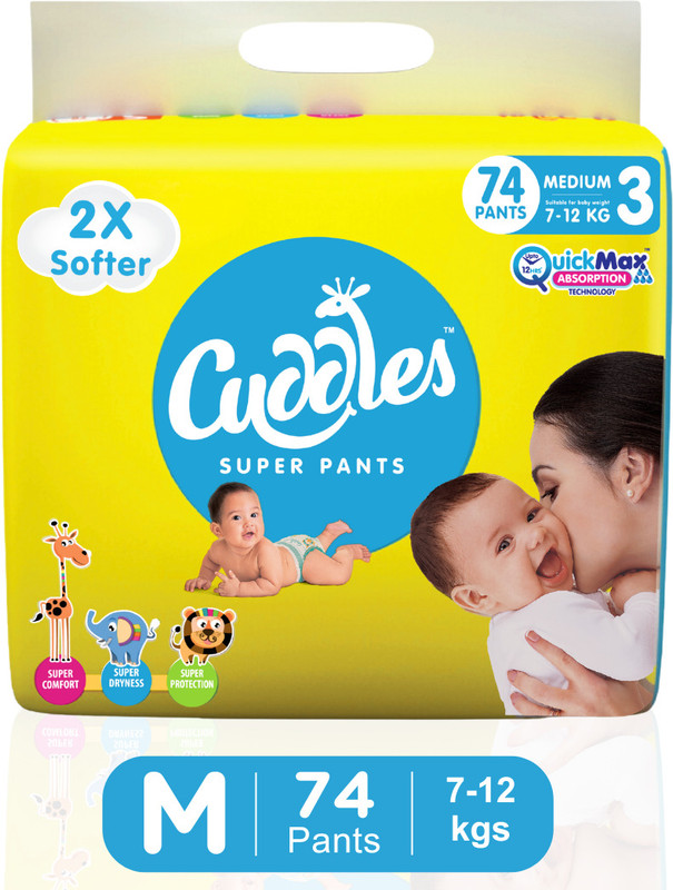 Cuddles – Super Pants Style Diaper – M(74 Pieces)