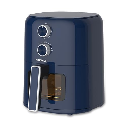 Havells Prolife Brio Air Fryer 4.2 L| Aero Crisp Technology For Air Circulation| See Through Window| Non-Stick Silicon Coated Basket| Adjustable Temperature And Time| 2Yr Door Step Warranty By Havells