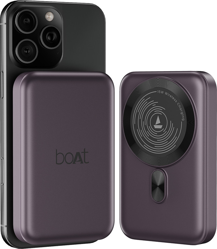 Boat 10000 Mah 22.5 W Wired & Wireless With Magsafe Power Bank(Purple, Lithium Polymer, Power Delivery 3.0, Quick Charge 3.0, Fast Charging For Mobile, Tablet)