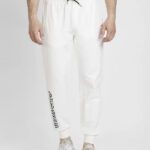 Spykar Printed Men White Track Pants