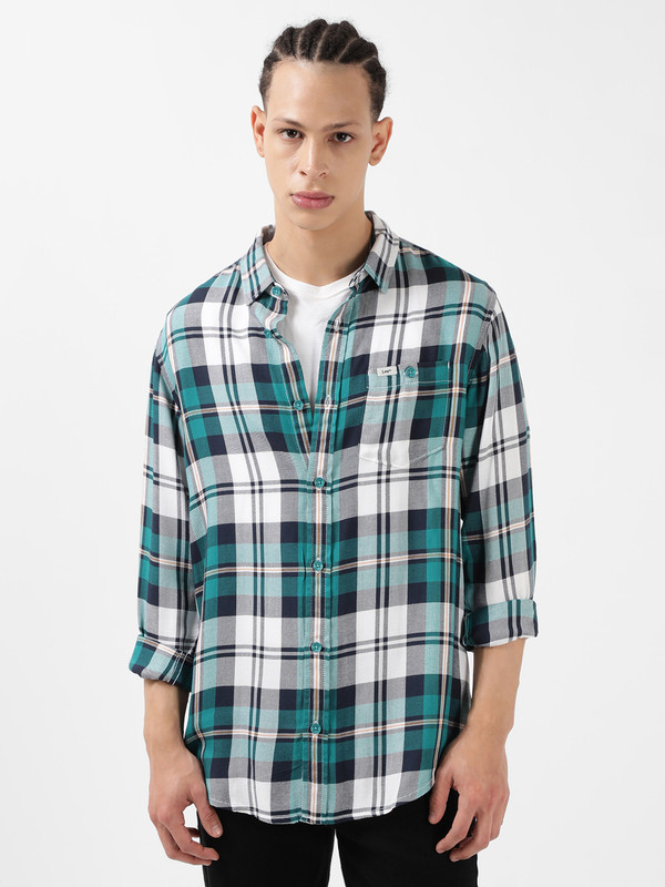 Lee Men Checkered Casual Multicolor Shirt
