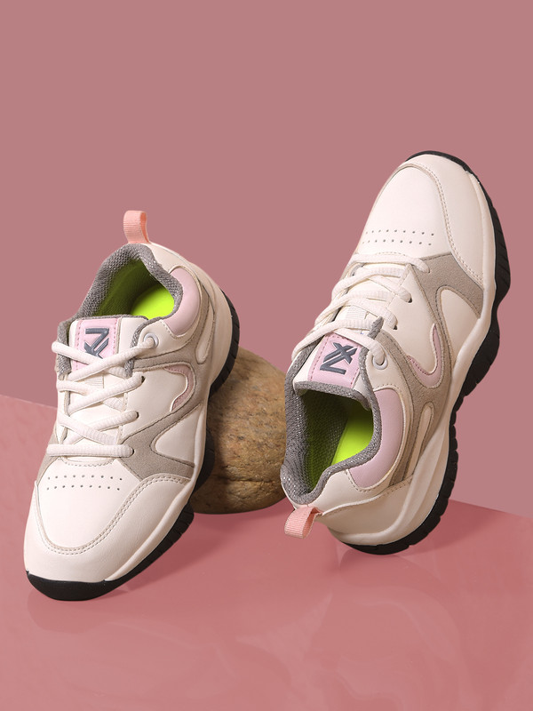 Liberty Boys & Girls Lace Running Shoes(Grey, 6-6.5 Years)