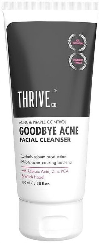 Thriveco Goodbye Acne� Cleanser, Reduces Acne, Acne Marks & Sebum|Nondrying & Moisturising Face Wash(100 Ml)