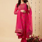 Pschoice Women Kurta Pant Dupatta Set