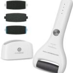 Homebasic Rechargeable Electric Callus Remover With 3 Rollers, 3 Speed, 45 Min Runtime