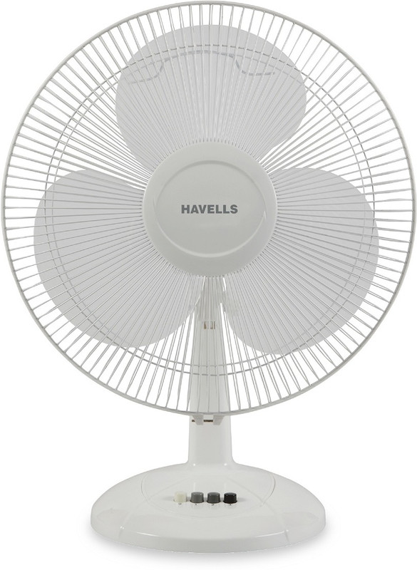 Havells Swing Lx With 2 Year Warranty Energy Saving 400 Mm Table Fan(White | Pack Of 1)