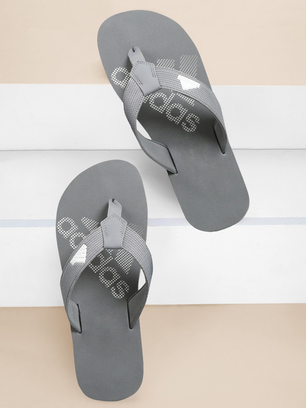 Adidas Men Flip Flops(Grey , 8)