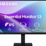 Samsung Essential Series S3 55.88 Cm (22 Inch) Full Hd Led Backlit Ips Panel With Dual Hdmi Ports (2Ea), Super Slim Borderless Design, Eye Saver Mode, Wall Mountable, Flat Monitor, Game Mode Monitor (Ls22F320Gawxxl)(Response Time: 5 Ms, 120 Hz Refresh Rate)