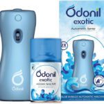 Odonil Sensual Dahlia Automatic Spray Exotic Automatic Spray | Machine + 1 Refill | Ocean Breeze | 2200 Sprays(225 Ml)