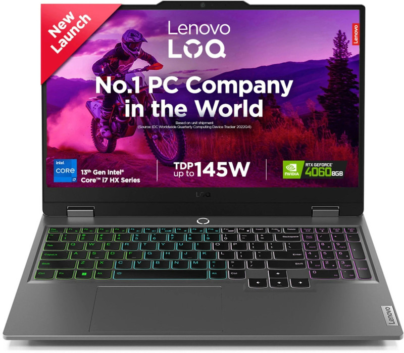 Lenovo Loq Intel Core I7 13Th Gen 13650Hx – (24 Gb/512 Gb Ssd/Windows 11 Home/8 Gb Graphics/Nvidia Geforce Rtx 4060) 15Irx9 Gaming Laptop(15.6 Inch, Luna Grey, 2.38 Kg, With Ms Office)
