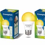 Crompton Dyna Ray 9W Round E27 Led Warm White Pack Of 2