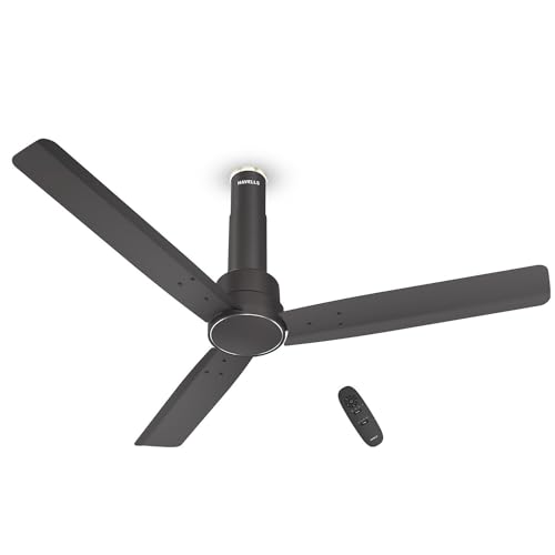 Havells 1200Mm Elio Bldc Ceiling Fan | Remote Controlled, High Air Delivery Fan | 5 Star Rated, Upto 60% Energy Saving, 2+1* Year Warranty | (Pack Of 1, Smoke Brown)