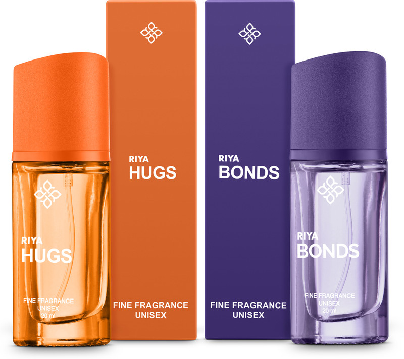 Riya Hugs And Bonds Perfume For Unisex | 20 Ml Each| Set Of 2 |Long Lasting Fragrance Eau De Parfum  –  40 Ml(For Men & Women)