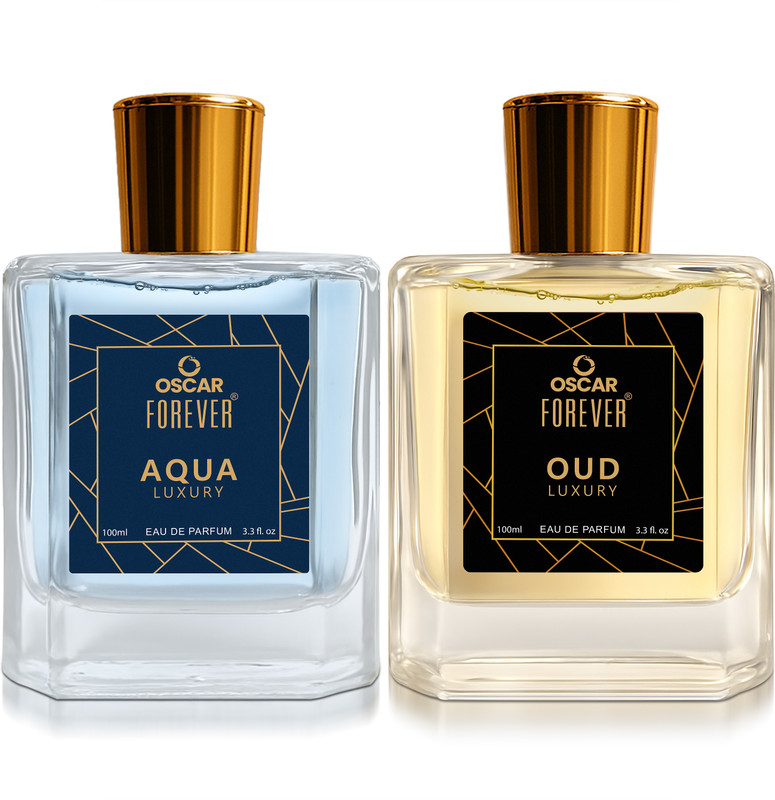 Oscar Forever Luxury Combo Of Aqua & Oud Long Lasting Fragrance (100Ml Each) Eau De Parfum – 200 Ml(For Men & Women)