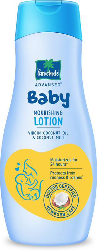 Parachute Advansed Baby Lotion For New Born Babies, Ph 5.5, 24Hr Moisturization, Doctor Certified(410 Ml)