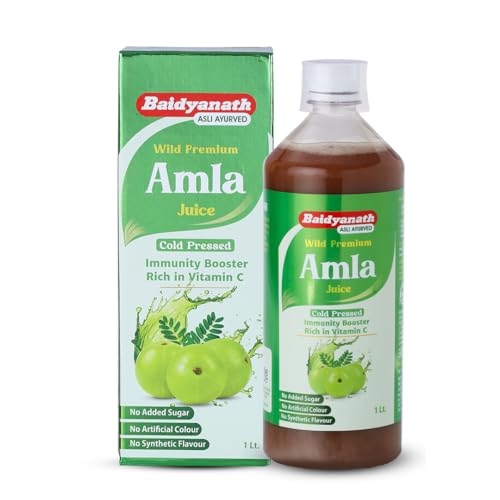 Baidyanath Amla Juice|Pitta-Balancing, Immune-Boosting Juice For Cough, Cold & Seasonal Illnesses|Antioxidant & Vitamin C Rich|Cold-Pressed|Supports Weight Management|1000 Ml