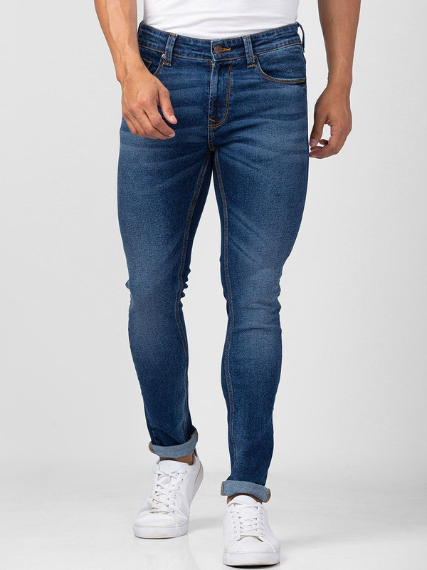 Spykar Skinny Men Blue Jeans