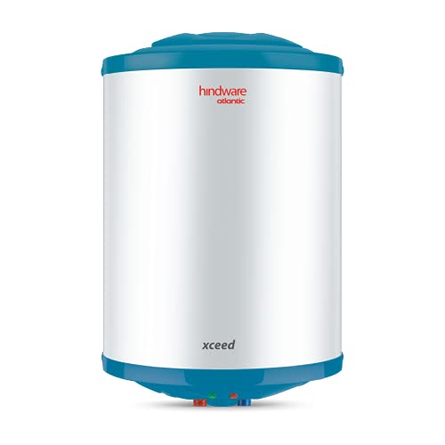 Hindware Smart Appliances Atlantic Xceed 25L 5-Star Rated Electric Water Heater With Corrosion Resistant&Highly Durable Glass Lined Tank (White), Wall Mounting