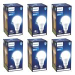 Philips 20-Watt Led Bulb |Acebright High Wattage Led Bulb|Base: B22, Light Bulb For Home | Crystal White, Pack Of 6