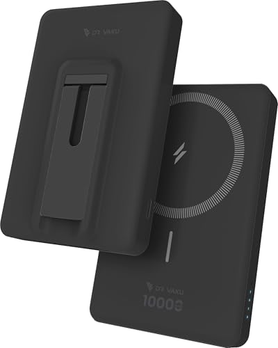 Dr Vaku 10000Mah Magnetic Wireless Power Bank Sylaris Magpro For Iphone 16/15/14/13/12 Series Type C Fast Charging Lithium Polymer Battery (Input & Output) 15W Wireless & Mag-Safe – Black