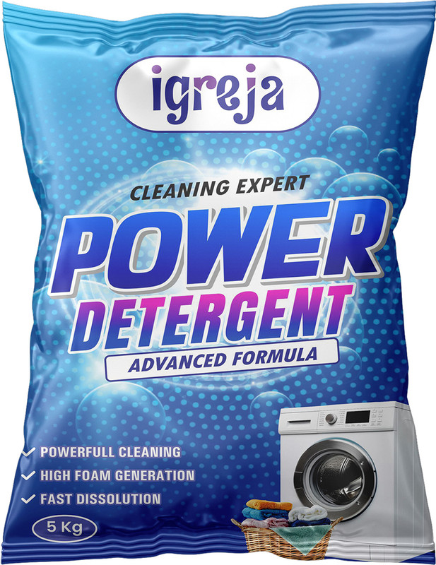 Igreja Bright Like New Front/Top Load Cleaning Expert Blue Detergent Powder 5 Kg Detergent Powder (Fresh)(4500 G)