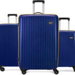 Alfa By Vip Excel Set Of 3 (Small 55Cm Medium 65Cm Large 75Cm) Suitcase Cabin & Check-In Set 4 Wheels – 30 Inch